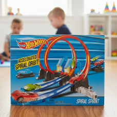 Детский Трек-конструктор 6765 для динамических гонок, трек + 2 машинки Детский Трек-конструктор 6765 для динамических гонок, трек + 2 машинки