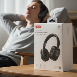 Беспроводные наушники Bluetooth TWS XO BE42 Scarlet Metal с микрофоном, Черный (AX)