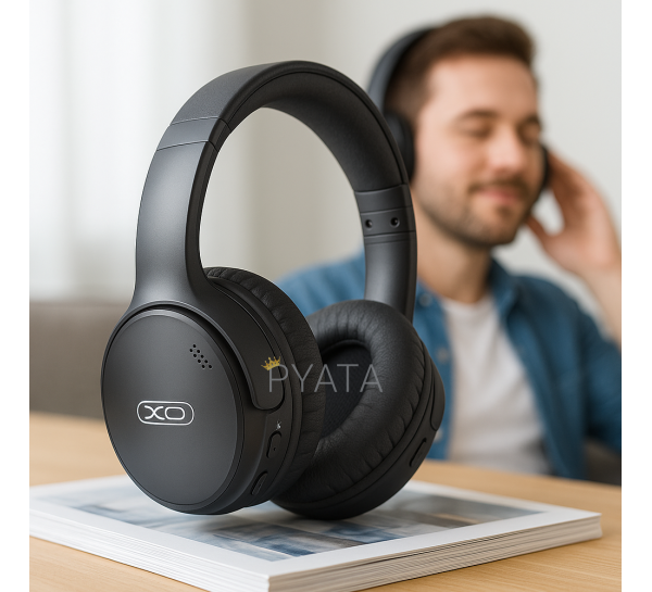Беспроводные наушники Bluetooth XO BE41 Star Mist Black с микрофоном, Черный (AX)