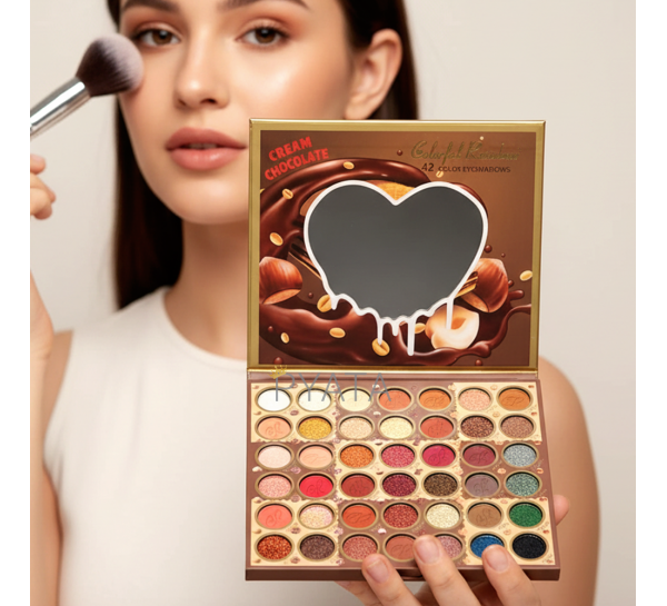 Палітра тіней для повік Colorful Rainbow CREAM, 42 відтінки (AX)