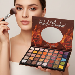 Палітра тіней для повік Colorful Rainbow, 40 відтінків (AX)