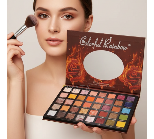 Палітра тіней для повік Colorful Rainbow, 40 відтінків (AX)