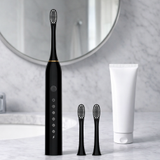 Акумуляторна електрична зубна щітка Sonic IPX7 X-3 500 mAh 1.5W Чорний