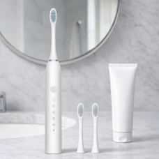 Акумуляторна електрична зубна щітка Sonic IPX7 X-3 500 mAh 1.5W Білий