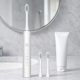 Акумуляторна електрична зубна щітка Sonic IPX7 X-3 500 mAh 1.5W Білий