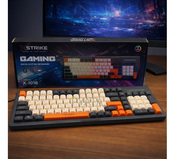 Мембранная клавиатура XSTRIKE X-1016 RGB USB (206)