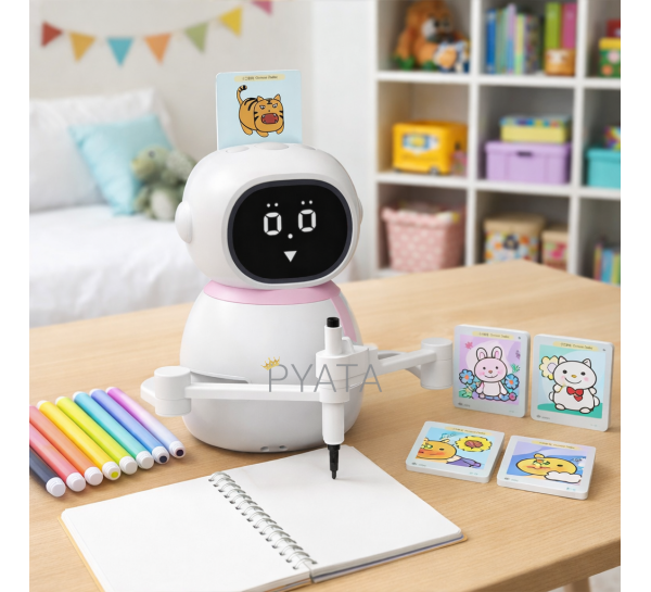 Робот для рисования с учебными кассетами-карточками (1-25)