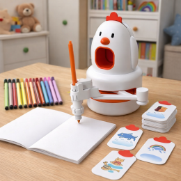 Умный робот для рисования с учебными кассетами-карточками для рисования (1-5)