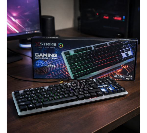 Мембранная клавиатура с rgb подсветкой XSTRIKE XS-108 USB 104 keys (206)