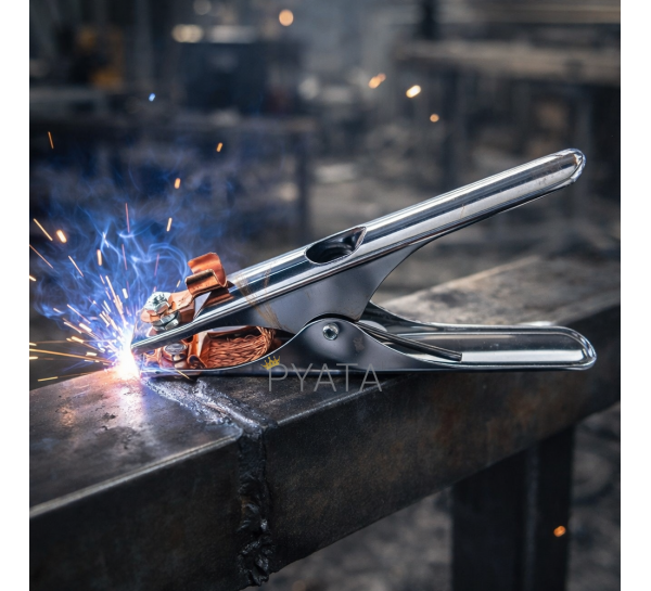 Клемма массы 300A хромированная, длина 17 см, артикул P-840 (JS)