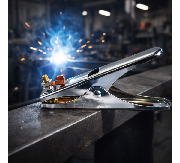 Клема маси 350A хром-латунь, довжина 17 см, артикул P-711 (JS)