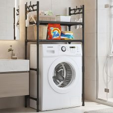 Полка-органайзер универсальная Washing Machine 1018 на 2 полки 146,5×63,5×26 см Черный (AMN)