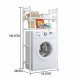 Полиця-органайзер універсальна Washing Machine 1018 на 2 полиці 146,5×63,5×26 см Білий (AMN)