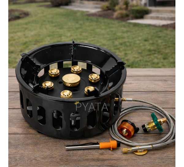 Чугунный стол газовая горелка 23×14 см P-1087 (JS)