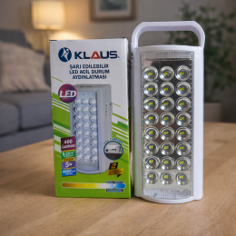 Світлодіодний кемпінговий акумуляторний ліхтарик-повербанк з зарядкою "Klaus" 24LED 4000mA 6V