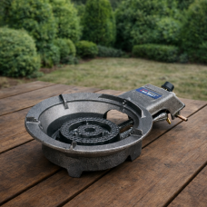 Чугунная настольная газовая плита LONE STA 7.5 кВт с пьезоподжигом P-1553 (JS)