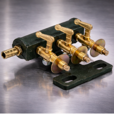 Кран для пальника Wolmex/HANABISHI на 3 виходи P-2074 (JS)