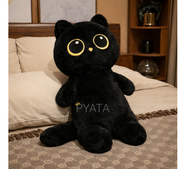 Детская мягкая плюшевая игрушка Черный кот 60 см 360-T-9 (360T)