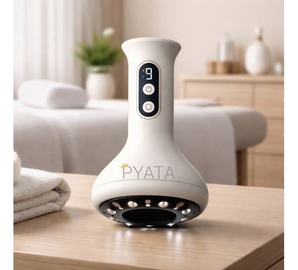 Вакуумний баночний масажер з інфрачервоним прогрівом та LED-підсвіткою MA669 (ARSH)