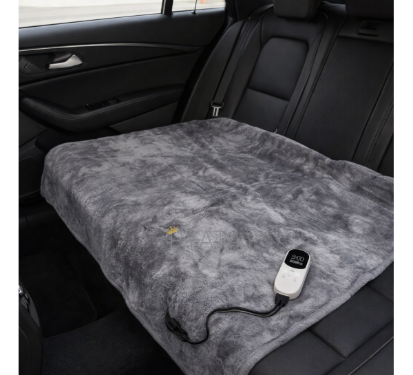 Электропростынь для автомобиля от прикуривателя 160×150 см MA703 Серый (ARSH)