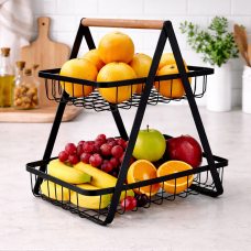 Корзина 2-ярусная для фруктов и овощей 320 x 300 x 180 мм (SHAF) Корзина 2-ярусная для фруктов и овощей 320 x 300 x 180 мм (SHAF)