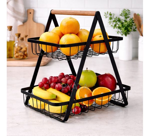 Корзина 2-ярусная для фруктов и овощей 320 x 300 x 180 мм (SHAF)