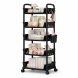 Металлический органайзер-этажерка на колесиках 5 ярусов (SHAF)