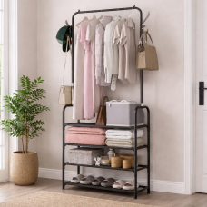 Стойка для одежды Clothes Rack Up 178х60х26см металлическая стойка-вешалка в прихожую (SHAF)