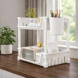 Органайзер универсальный 2-уровневый Storage Rack белый (SHAF)