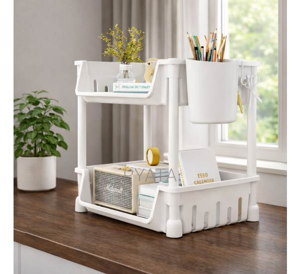 Органайзер универсальный 2-уровневый Storage Rack белый (SHAF)