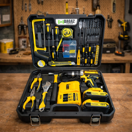 Аккумуляторный шуруповерт с большим набором инструментов в чехле (Electric Drill Set). MA646 24V (ARSH)