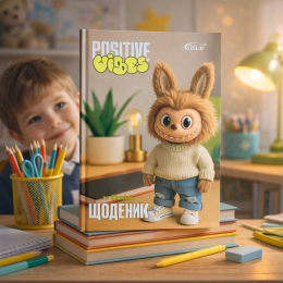 Шкільний щоденник Brisk GOLD «Лабубу» A5 42054 В одязі