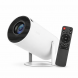 Компактный 4K смарт-проектор HY 300 для домашнего просмотра мультимедийного контента, Белый (YAB)