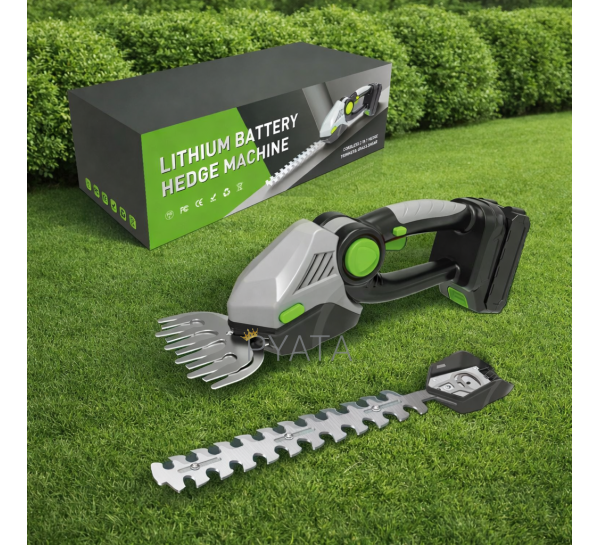 Аккумуляторный садовый кусторез-триммер HEDGE 2в1 HEDGE 2в1 48V с 2 аккумуляторами (YAB)