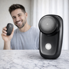 Беспроводная USB мини-бритва аккумуляторная Brawless MINI 76-9/HX-709, Серый (YAB)