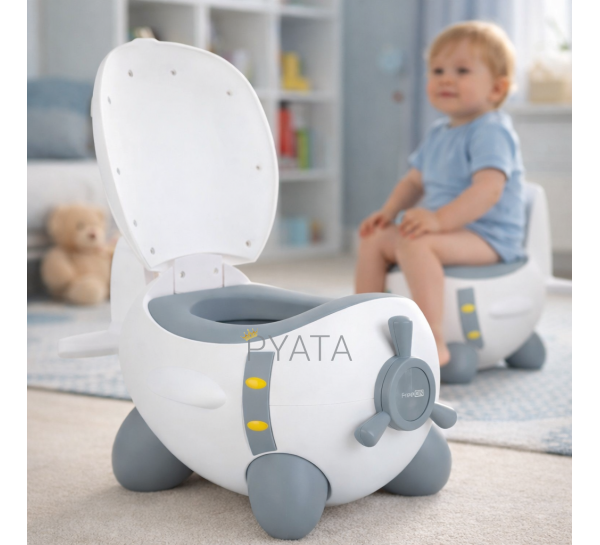 Детский горшок с крышкой Вертолет 32*28*41 см MA821 (ARSH)