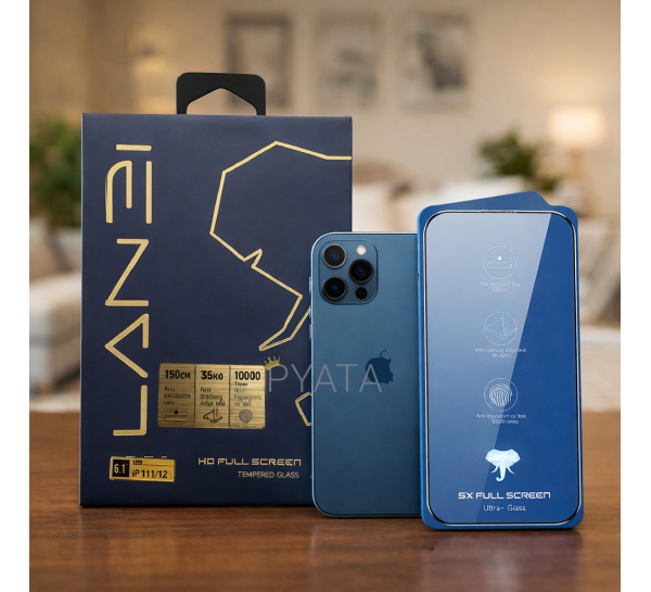 Захисне скло ULTRA+ 5X HD DUST FREE BOX Iphone 12/12 PRO (AX)