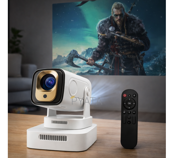 Смарт-проектор для видео с пультом управления HY260PRO ANDROID 14 (200 ANSI-люмен) 1920*1080P) (206)