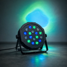 Світлодіодний прожектор від мережі LED MINI FLAT PAR LIGHT 2510 (206) Світлодіодний прожектор від мережі LED MINI FLAT PAR LIGHT 2510 (206)