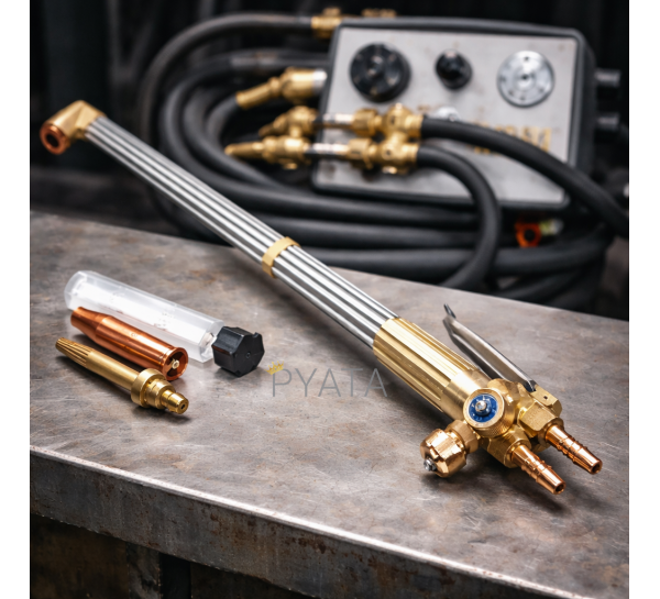 Універсальний різак для ацетилену та пропану ПТК Р3-345ПУ, кут головки 110, L-770 / 1897 (JS)