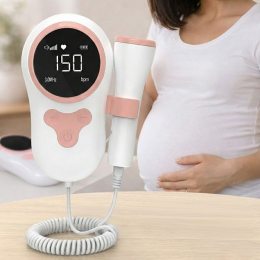 Доплер фетальний ультразвуковий для прослуховування серцебиття плоду Fetal Doppler YSL-T505-Pink (205)