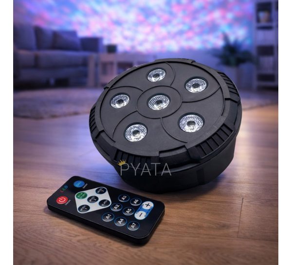 Світлодіодний прожектор з пультом керування LED MINI PAR LIGHT 2507 (206)