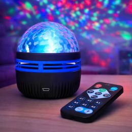 Настільний нічник-проектор з пультом управління від USB LED Q6 STAR LIGHT (Micro) 2504 (206)