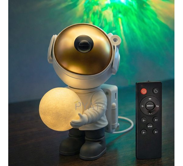 Настільний нічник-проектор зоряне небо з пультом управління GALAXIA "Космонавт" (206)