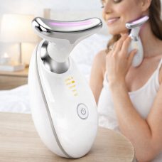 Массажер микротоковый светодиодный EMS для лица и шеи ES-1081, Белый (205/3258) Массажер микротоковый светодиодный EMS для лица и шеи ES-1081, Белый (205/3258)