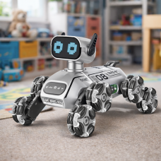 Інтерактивна іграшка восьмиколісний робот-собака з пультом керування CX-103 Сірий (206) Інтерактивна іграшка восьмиколісний робот-собака з пультом керування CX-103 Сірий (206)