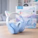 Бездротові дитячі накладні Bluetooth навушники HOCO W42 Cat Ears over-ear "Котячі вушка" Блакитний (206/93708)