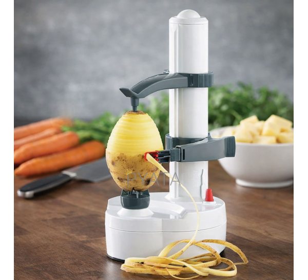 Автоматична овочечистка для чищення фруктів і овочів 4588, електрична (батарейки/220V) (509/4588)