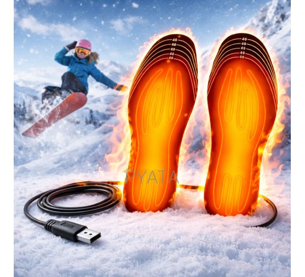 Високоякісні USB устілки з підігрівом підрізні, розміром 35-40 4597 (509/4597)