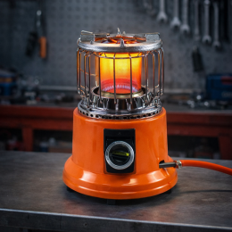 Компактный туристический газовый обогреватель OLYMPIA 4000G, 8–12 м², 4000–6000 БТУ/час (JS/1288)